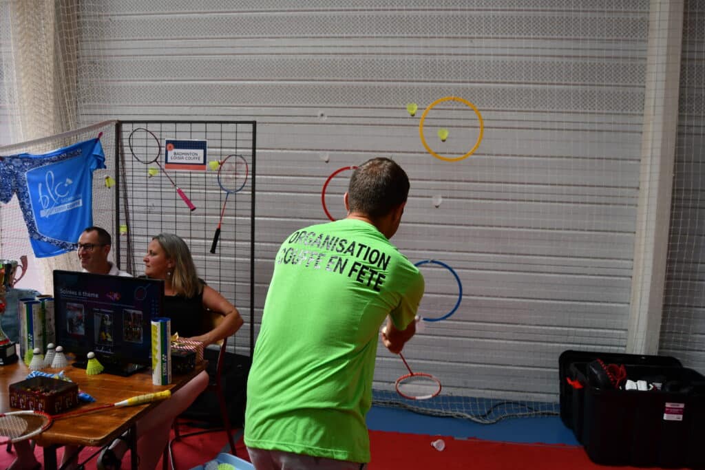 Démonstration de badminton